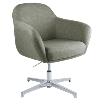 BM 1940 sillón para recepción o visitantes, base de aluminio de 4 puntas