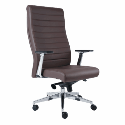 BM 1270 Silla ejecutiva extra alta, brazos y base de aluminio